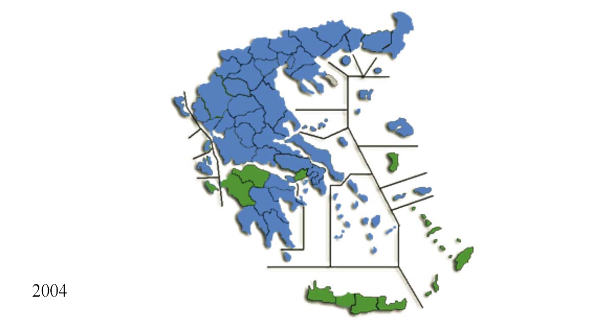 Αποτελέσματα Εθνικών Βουλευτικών Εκλογών 2004 στην Εύβοια