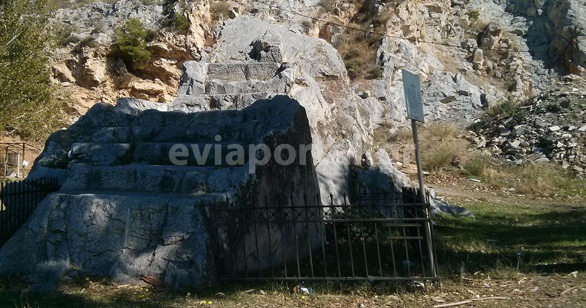 Η αρχαία λαξευτή κλίμακα της Χαλκίδας