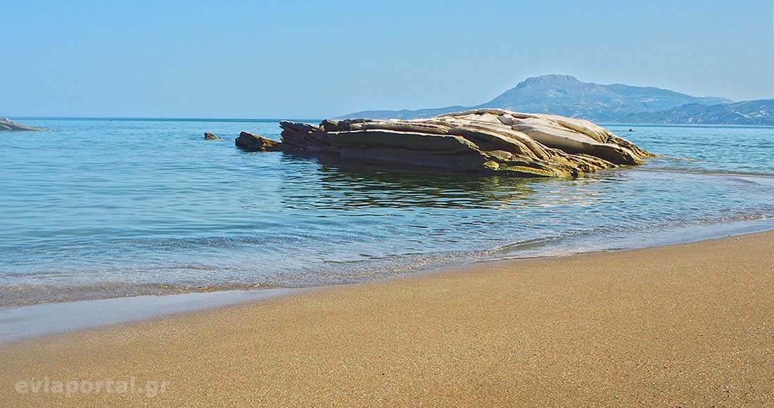 Παραλία Σουτσίνι στην Κύμη Εύβοιας