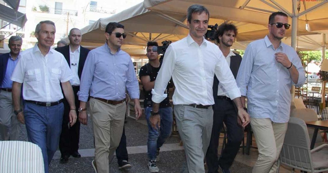 Ο Κυριάκος Μητσοτάκης στη Χαλκίδα