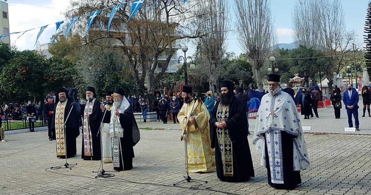 Ο εορτασμός του Ευαγγελισμού της Θεοτόκου και της επετείου των 200 χρόνων από την Επανάσταση του 1821