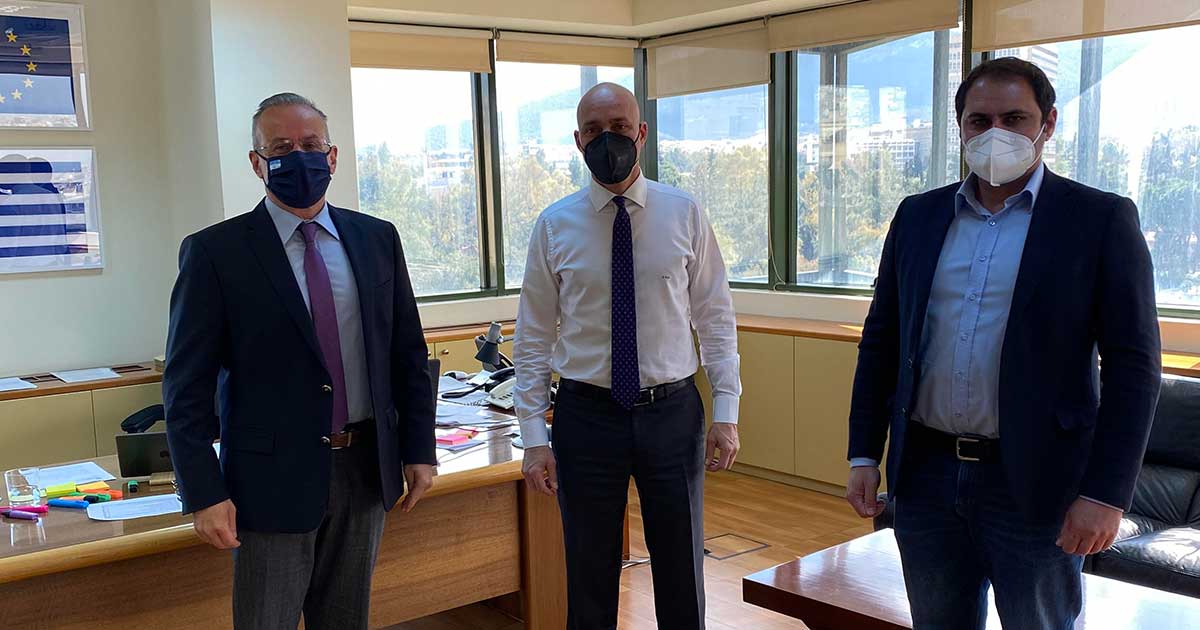 Συνάντηση Θ.Ζεμπίλη και Γ.Μανώλη με τον Υφυπουργό Περιβάλλοντος για το ιδιοκτησιακό στην Κάρυστο
