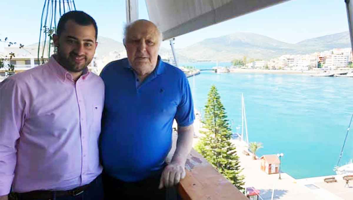 Ο Γιάννης Σπανός με τον ανιψιό του, Περιφερειάρχη Στερεάς Ελλάδας, Φάνη Σπανό