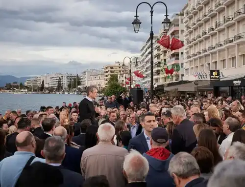 Παρουσία του Πρωθυπουργού Κυριάκου Μητσοτάκη τα εγκαίνια του νέου οδικού τμήματος Ροβιές – Ήλια