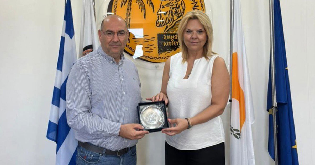 Επίσκεψη της Δημάρχου Χαλκιδέων στον Δήμο Λάρνακας